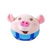 Interactive Dog Toys Pig, Jumping Squeaky Dog Toys with Music, Rechargeable Moving Dog Chew Toys for Cats Dogs,Red