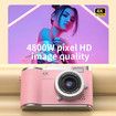 4K Ultra HD Digital Camera with Flip Screen 48MP CCD Compact Camera USB Rechargeable 32G Card White