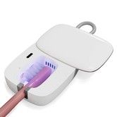 Rechargeable Toothbrush Sanitizer UV Light,Electric Toothbrush Cleaner Sanitizer UV Holder For Travel,Home Color White