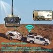Wireless WIFI Backup Camera for RV, Truck, Camper, Trailer, Solar Powered Magnetic Mount, No Wiring, Works with iPhone and Android