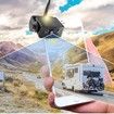 Wireless WIFI Backup Camera for RV, Truck, Camper, Trailer, Solar Powered Magnetic Mount, No Wiring, Works with iPhone and Android