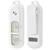 Personal Safety Alarm For 130dB With LED Light Recharge Emergency Anti-Attack For Elder Child Woman Color White
