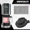 For NC301 Ice Cream Maker Outer Bowl Lid Compatible Ninja NC299AMZ, NC301, NC300, NC201, NC101 Series NO Paddle, Ice Cream Maker Accessories