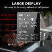 Wireless Digital Meat Thermometer with 2 Upgraded Waterproof Probes,Bluetooth BBQ Thermometer with LCD Display for Grill Oven Smoker