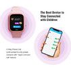 4G Kids Smart Watch, Boys Girls GPS Tracker Kids Smartwatches Video Call SOS Alarm Voice Chat and Touch Screen Game Real Time Tracking (Pink)