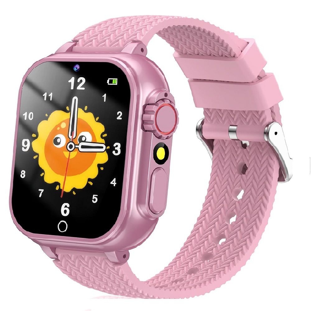 Kids Smart Watch Gift, 32 Games HD Touch Screen Watches with Video Camera Music Player Pedometer Educational Toys Birthday Gift, Pink