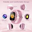 Kids Smart Watch Gift, 32 Games HD Touch Screen Watches with Video Camera Music Player Pedometer Educational Toys Birthday Gift, Pink