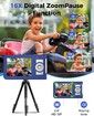 Digital Camera 50MP FHD 1080P Camera Digital Point and Shoot Camera with 16X Zoom Anti Shake Compact Compact Small Camera for Kids (Blue)