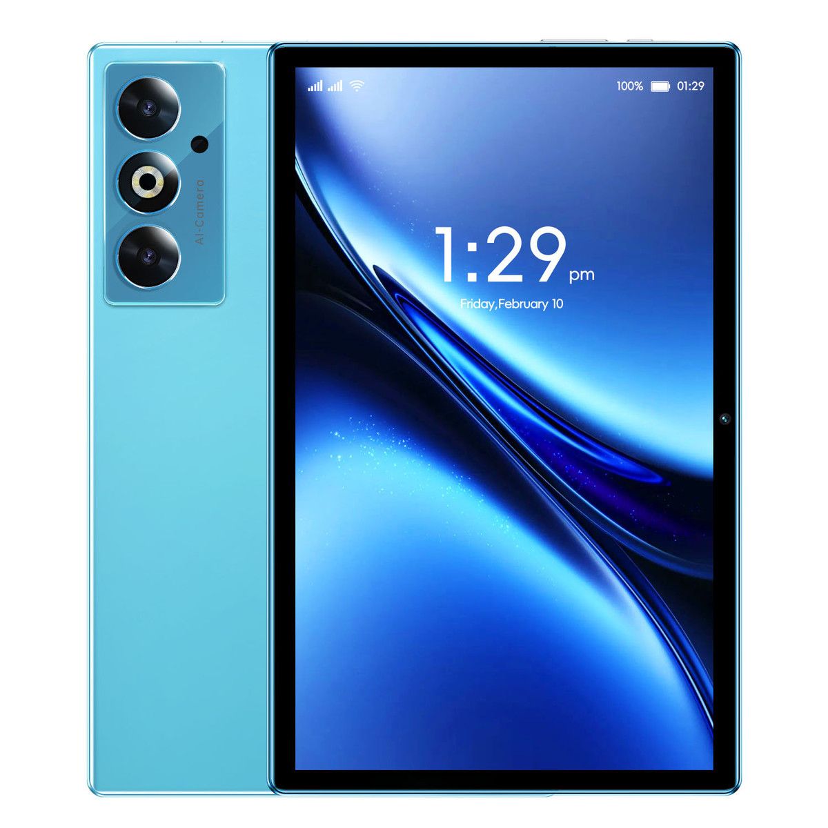 Tablet 10 inch Android 13 Tablets,1280 * 800 IPS HD Display Android Tablet, 2GB RAM+32GB ROM, Support Double Card, 5MP+8MP Camera, Blue