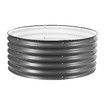 Round Raised Garden Bed Fence Planter Box Indoor Outdoor Flower Herb Vegetable Green Holder Container for Balcony Window Patio Aluzinc Coated Metal Edging
