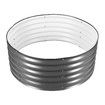 Round Raised Garden Bed Fence Planter Box Indoor Outdoor Flower Herb Vegetable Green Holder Container for Balcony Window Patio Aluzinc Coated Metal Edging