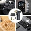 Compressed Air Duster Cordless,Powerful 130000RPM,Portable Rechargeable Air Blower,3-Gear Electric Compressed Air For Office Car Home Color Silver