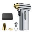 Compressed Air Duster Cordless,Powerful 130000RPM,Portable Rechargeable Air Blower,3-Gear Electric Compressed Air For Office Car Home Color Silver