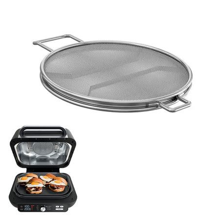 Stainless Steel Splatter Shield for Ninja Foodi IG651, Air Fryer Accessories for Ninja Foodi Smart XL Pro 7 in 1 Indoor Grill