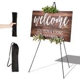 Easel Stand for Display Wedding Sign Poster 160cm Tall Easle Portable Collapsable Poster Easel Floor Adjustable Metal Painting Easels Tripod