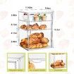 1 Pc Cake Display Case,Bread Bin For Kitchen Countertop,4-Tier Adjustable Clear Bread Storage With Magnetic Door For Bakery And Pastry Shop
