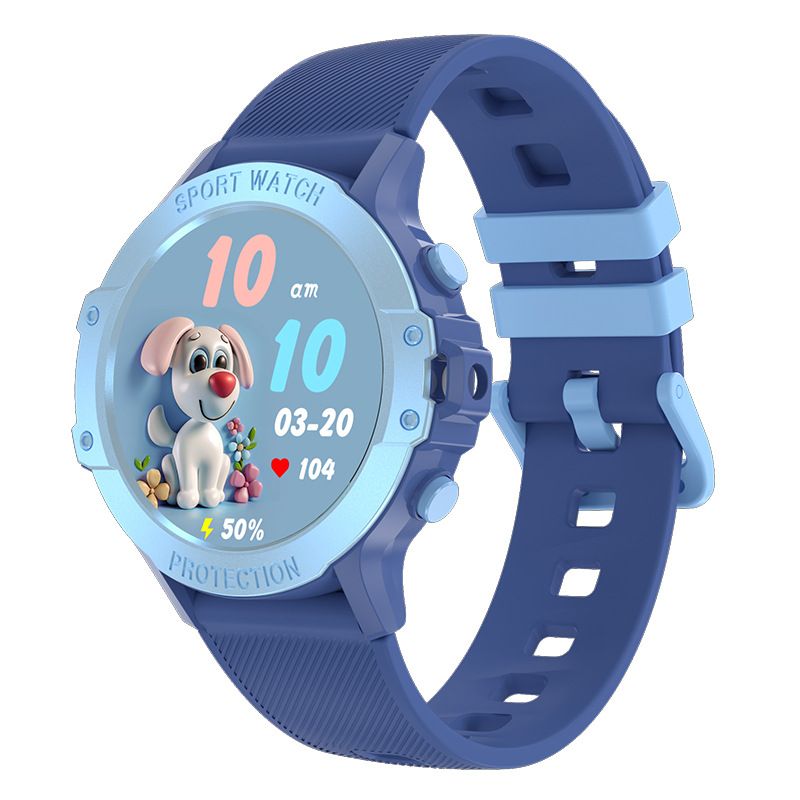 Kids Smart Watches, 1.27 Inch HD Screen Game Smart Watch, IP67 Waterproof, Sleep Monitoring, Sports Modes Activities Tracker, Blue