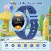 Kids Smart Watches, 1.27 Inch HD Screen Game Smart Watch, IP67 Waterproof, Sleep Monitoring, Sports Modes Activities Tracker, Blue