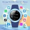 Kids Smart Watches, 1.27 Inch HD Screen Game Smart Watch, IP67 Waterproof, Sleep Monitoring, Sports Modes Activities Tracker, Blue