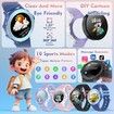 Kids Smart Watches, 1.27 Inch HD Screen Game Smart Watch, IP67 Waterproof, Sleep Monitoring, Sports Modes Activities Tracker, Blue