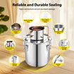 50L Water Distiller Home Beer Wine Brewing Kit Alcohol Making Distillery Liquor Distilling Equipment Stainless Steel for Essential Oil Whiskey Brandy