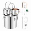 30L Water Distiller Home Brewing Kit Beer Alcohol Making Distillery Liquor Essential Oil Whiskey Distilling Equipment Stainless Steel with Thumper Keg