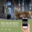 Trail Camera,4K 60MP WiFi Bluetooth Game Cameras with No Glow Night Vision,0.1s Trigger Motion Activated,IP66 Waterproof Hunting Camera