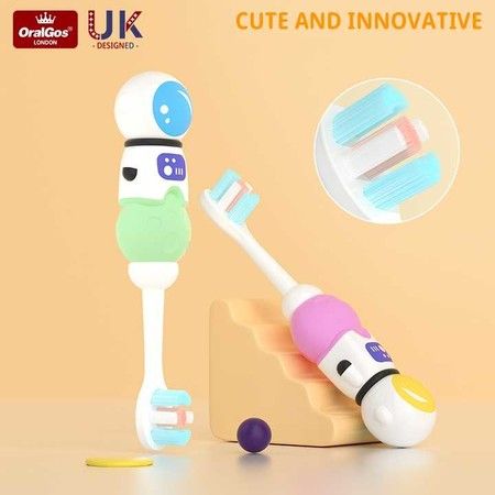 1pc Soft Toothbrush  Baby Tooth brush for Ages  3+ Years Cleans All Sides  Christmas Gift  Random Color sent
