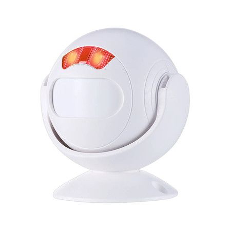 Smart Home Indoor Infrared Anti theft Alarm 112dB Sound Light Doorbell Function Wireless IR Detector Human Body Sensor