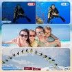 4K Digital Camera Waterproof Point Shoot Cameras for Photography 10FT Underwater Camera with Dual Screens,18X Digital Zoom,32GB TF Card(Blue)