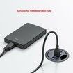 4 In 1 Table Hole Embedded USB3.0 Docking Station 2 USB Audio TypeC Port Applicable To Table Holes Of 60-68mm