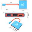 Switch HUB Docking Station TYPE HDMI 3in1 Docking Station 4K Screen Projection Display Adapter