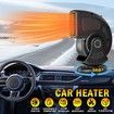 Car Heater 12V 150W, Portable Fast Heating and Cooling 2 in 1 Mode Fan, Cigarette Lighter Plug for Car RV SUV Diesel, Black
