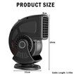Car Heater 12V 150W, Portable Fast Heating and Cooling 2 in 1 Mode Fan, Cigarette Lighter Plug for Car RV SUV Diesel, Black
