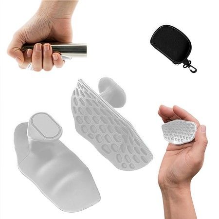 Anti-Slip Workout Grips,Ergonomic Rubber Hand Protector Gloves for Weight Lifting,Pull-Ups,Gym Training and Exercise,for Men and Women,Grey