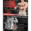 Saker Twister Arm Trainer,PowerTwist Arm Trainer,Adjustable Forearm Strengthener,Arm Exercise Equipment,Chest Workout Equipment,Portable Spring Resistance