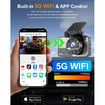 Dash Cam Front and Rear 4K+2K Dual Dash Camera,Built-in 5G WiFi with 64GB Card,UHD Night Vision,App Control,HDR,24H Parking Monitor
