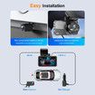 Dash Cam Front and Rear 4K+2K Dual Dash Camera,Built-in 5G WiFi with 64GB Card,UHD Night Vision,App Control,HDR,24H Parking Monitor
