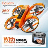 4K Dual Camera GPS Drone Professional HD Aerial Photography Remote Control Aircraft HD Quadcopter Toy UAV Color Orange
