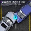 3 Channel 4K Dash Cam with 5GHz WiFi & APP Control,Triple Dash Camera with 64GB Card,G-Sensor,24 Hours Parking Mode,Loop Recording,Night Vision