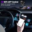 3 Channel 4K Dash Cam with 5GHz WiFi & APP Control,Triple Dash Camera with 64GB Card,G-Sensor,24 Hours Parking Mode,Loop Recording,Night Vision