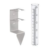 5 Inch Capacity Rain Gauge Outdoors Best Rated, Rain Gauge Small Freeze Proof Plastic Rain Gauge for Yard Garden