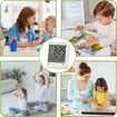 Digital Shower Clock Waterproof, Bathroom Wall Clock Timer with Touch Screen, Temperature, LCD Display for Kids and Men Women