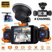 4 Channel Dash Cam 360 Degree Dash Camera HD 1080P 4 Lens DVR Driving Recorder With 32GB Card