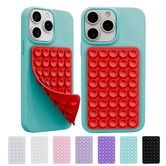 2 Pack Silicone Octo Cup Buddy Sticky Grip Holder,Silicone Suction Cup Phone Case Mount Double Sided,Hands-Free Phone Accessories Strong Grip Holder (Red)