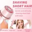 2 in 1 Women Electric Shaver, Dual Head Bikini Trimmer for Women, Body Hair Trimmer, Pink
