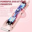 2 in 1 Women Electric Shaver, Dual Head Bikini Trimmer for Women, Body Hair Trimmer, Pink