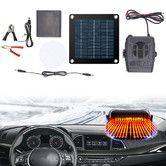 20W  Solar Panel Warm Air Heater and Cooling  Drying Fan Solar Wind Winter Car Summer  Pet House Coop Thermal Fan