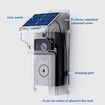 Solar Transparent Rain Cover Intelligent Visual Doorbell Wireless Video Doorbell Surveillance Camera