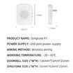Solar Transparent Rain Cover Intelligent Visual Doorbell Wireless Video Doorbell Surveillance Camera